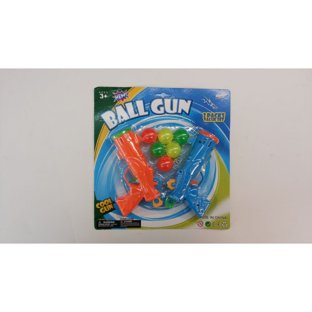 72 Pieces 2 Pc Ball Gun Set With 6 Balls - Toy Weapons