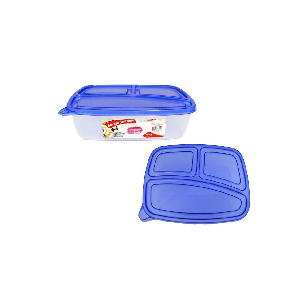 72 Pieces of 3 Section Food Container