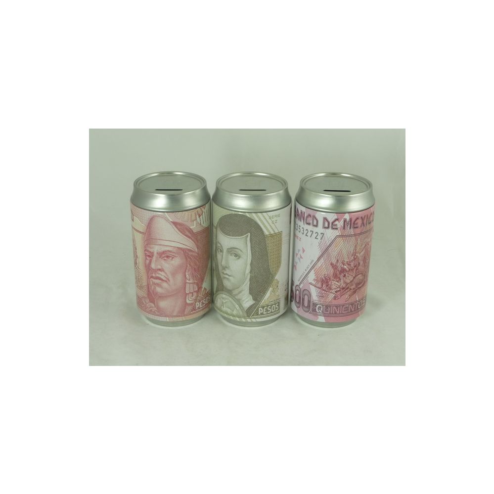 48 Wholesale Saving Bank Tin Mexican Money Assorted