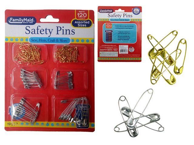 144 Packs of 120 Piece Safety Pins
