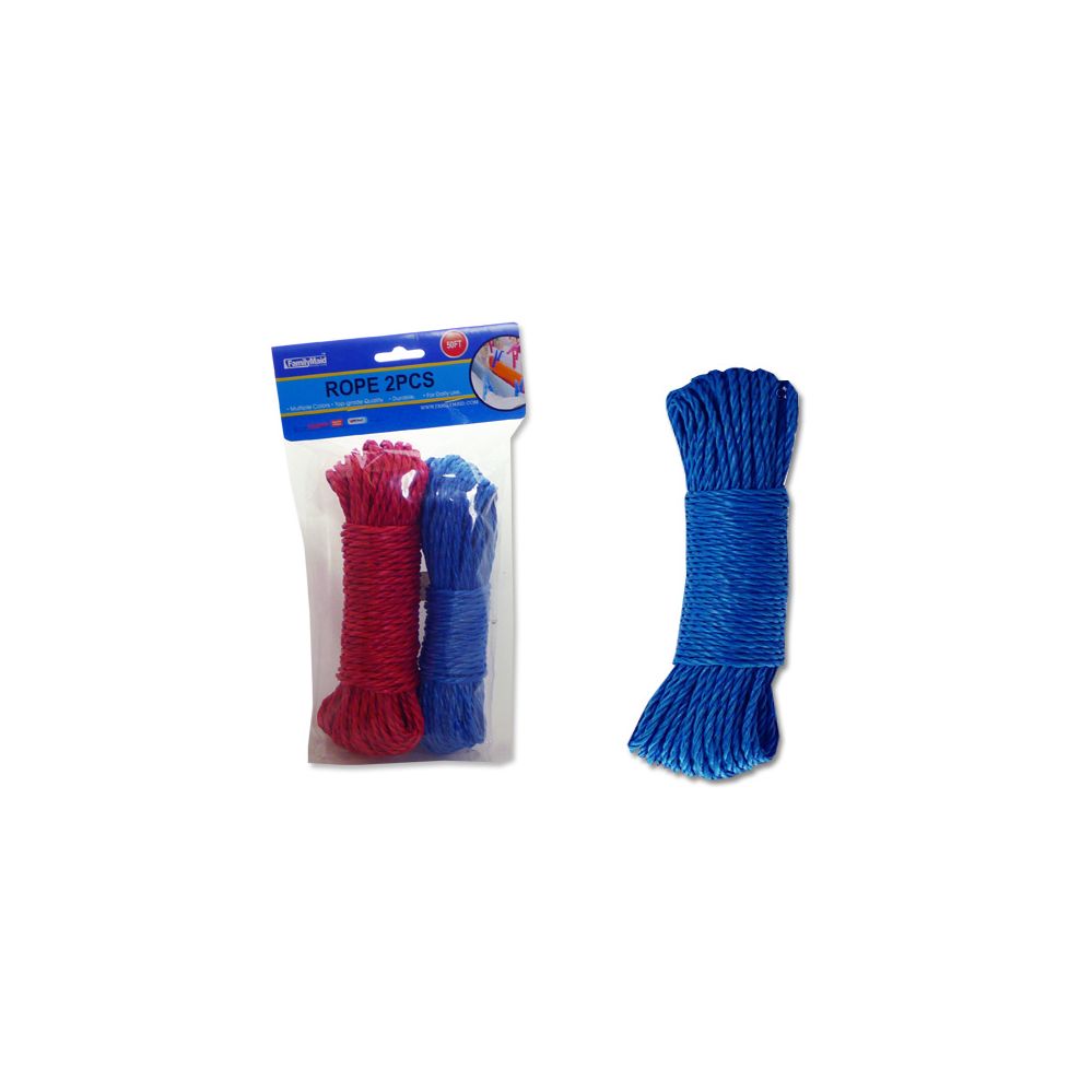72 Pieces Rope 2pcs 50ft+50fthc+opp Old 15813 - Rope and Twine