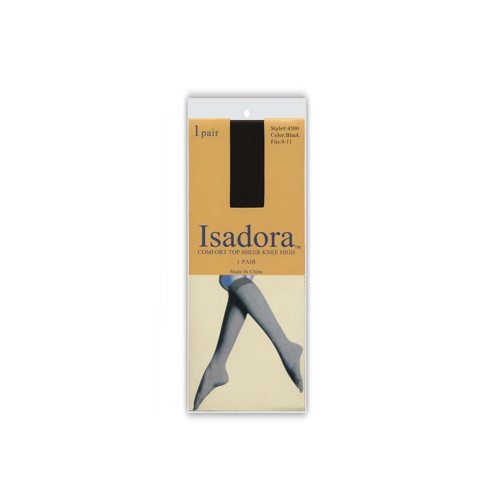 120 Wholesale 1 Pack Isadora Sheer Knee High In Off Black