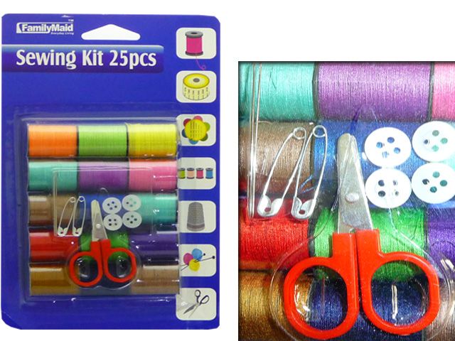 144 Pieces of 25pc Sewing Kit