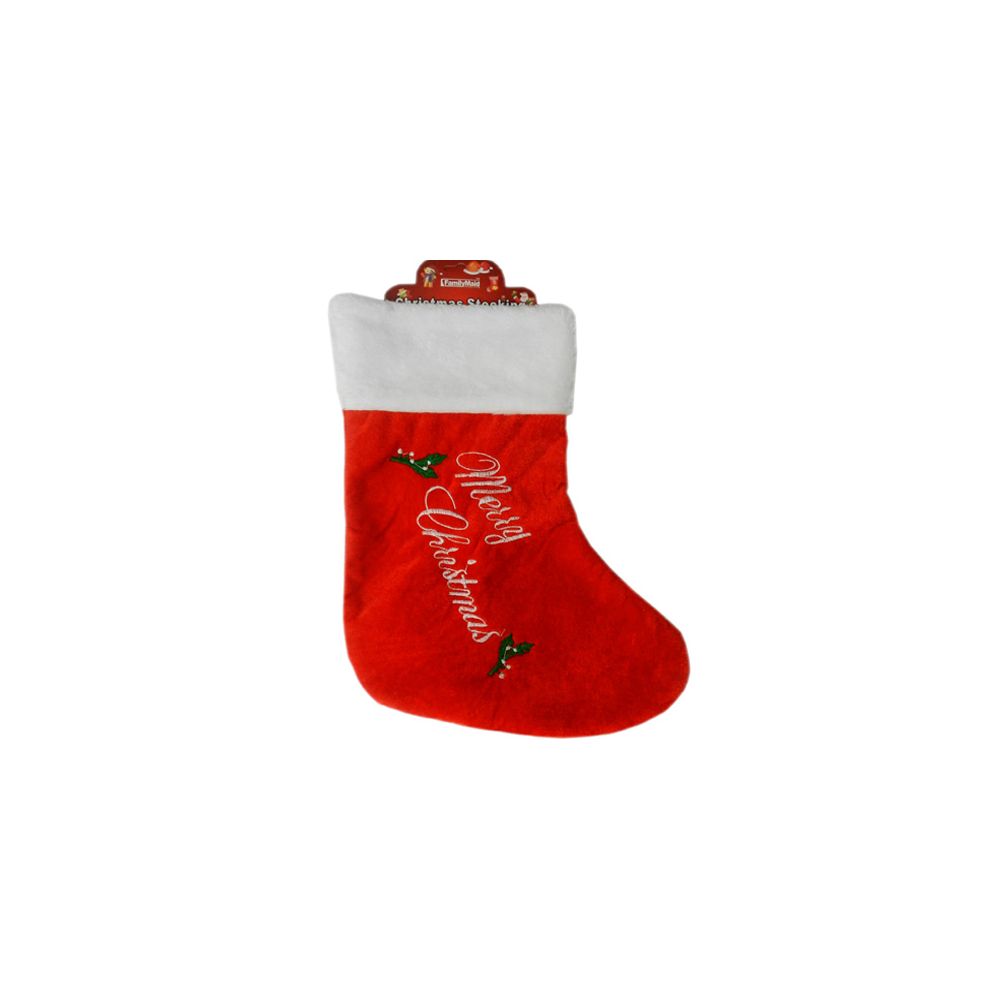 Christmas Stocking Lettering Embroidered