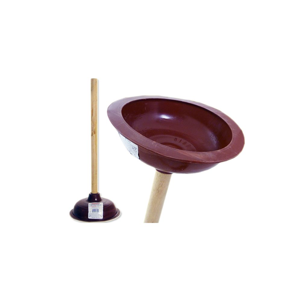 48 Pieces of Toilet Plunger With Wooden Handle