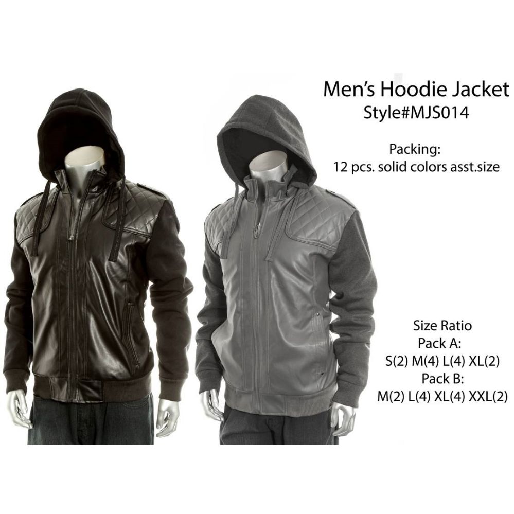 12 Wholesale Mens Fashion Hoodie Jacket at