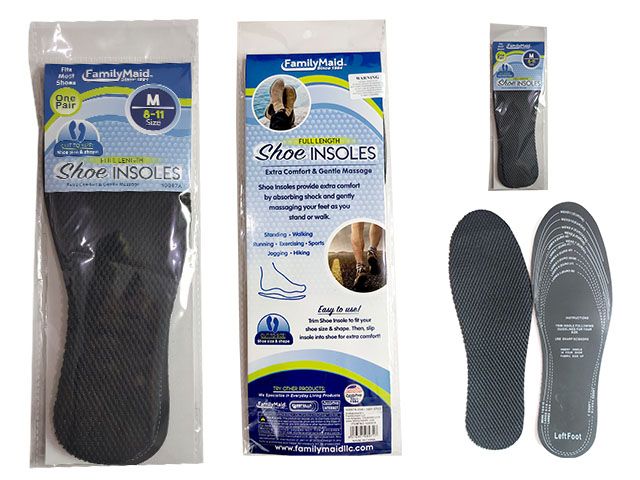Wholesale Footwear 2 Pairs Anti Odor Insoles
