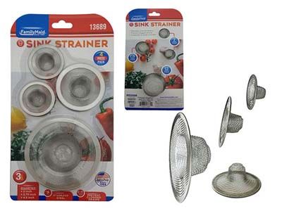 144 Pieces of 4 Piece Sink Strainers