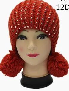 Women's Winter Knitted Beanies Hats, Thick Warm Beanie Skull Hat