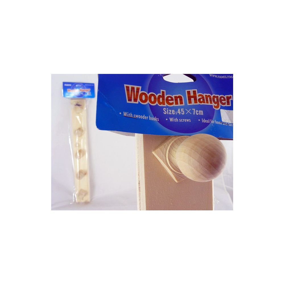 48 Pieces of Hanger Wooden 5 Hooks