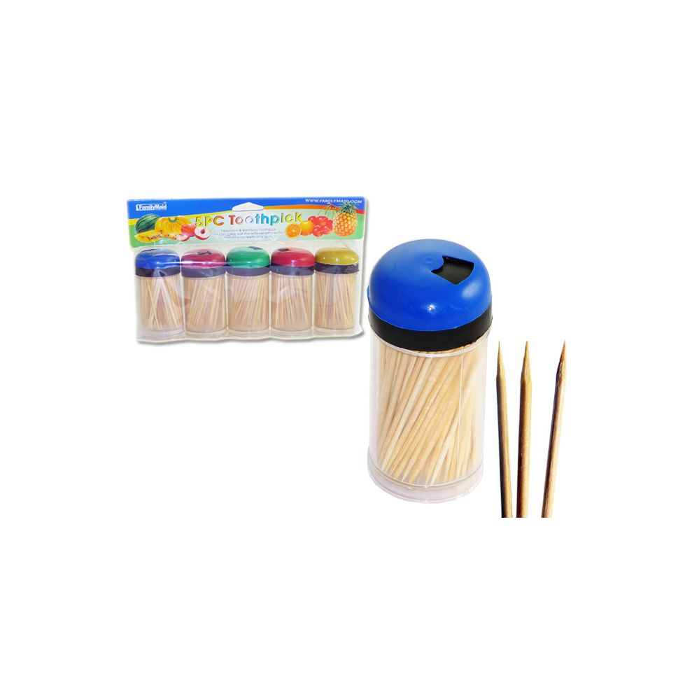 72 Pieces of 5 Piece Toothpicks In Dispensers