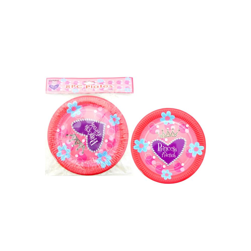 96 Pieces of 8 Piece Princess Party Plate