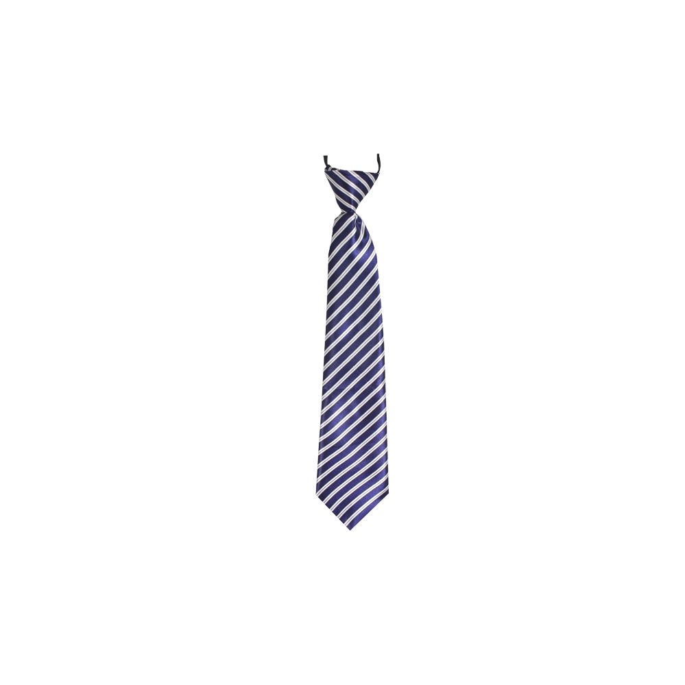 72 Pieces of Kid's Necktie Blue With White Lines