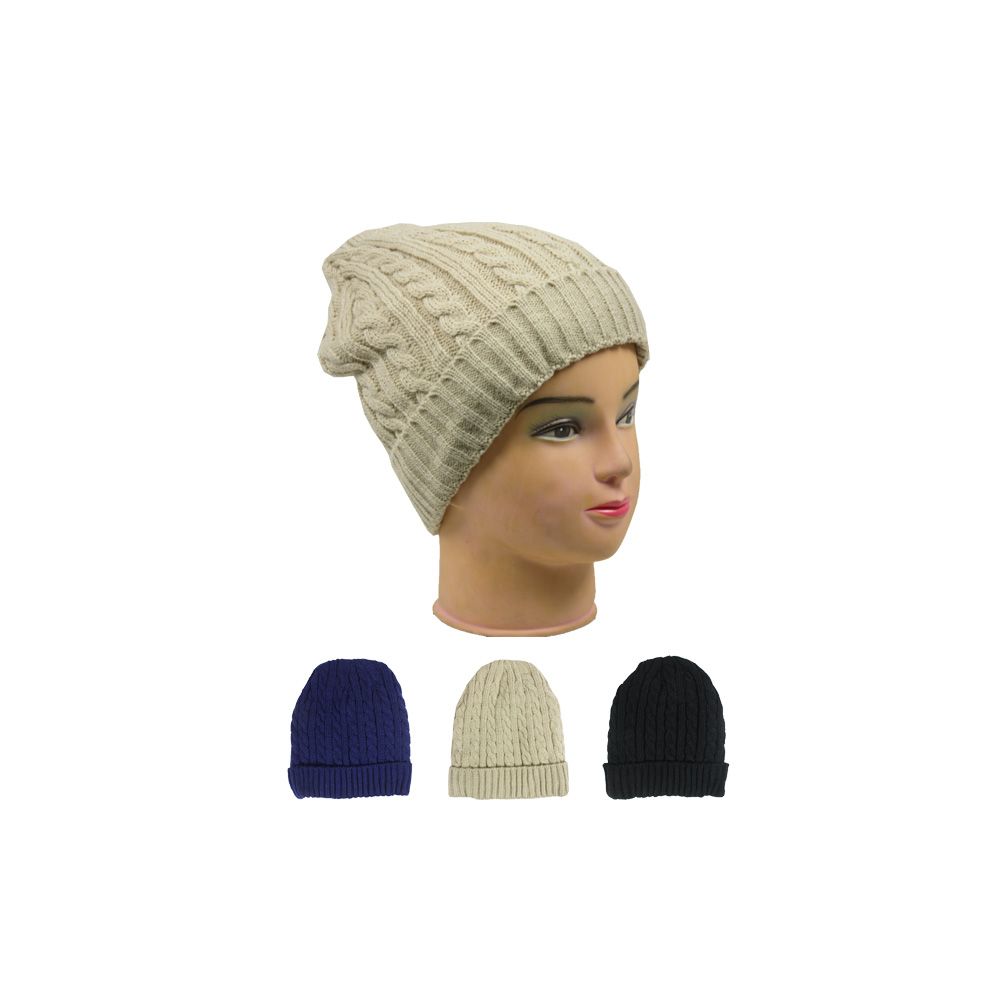 24 Pieces of Ladies Fashion Beanie Assorted Colors