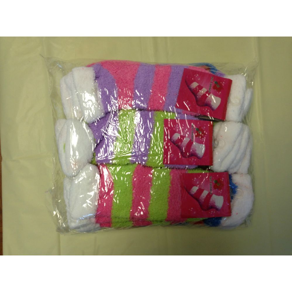 120 Pairs of Woman Fuzzy Sock Size 9-11