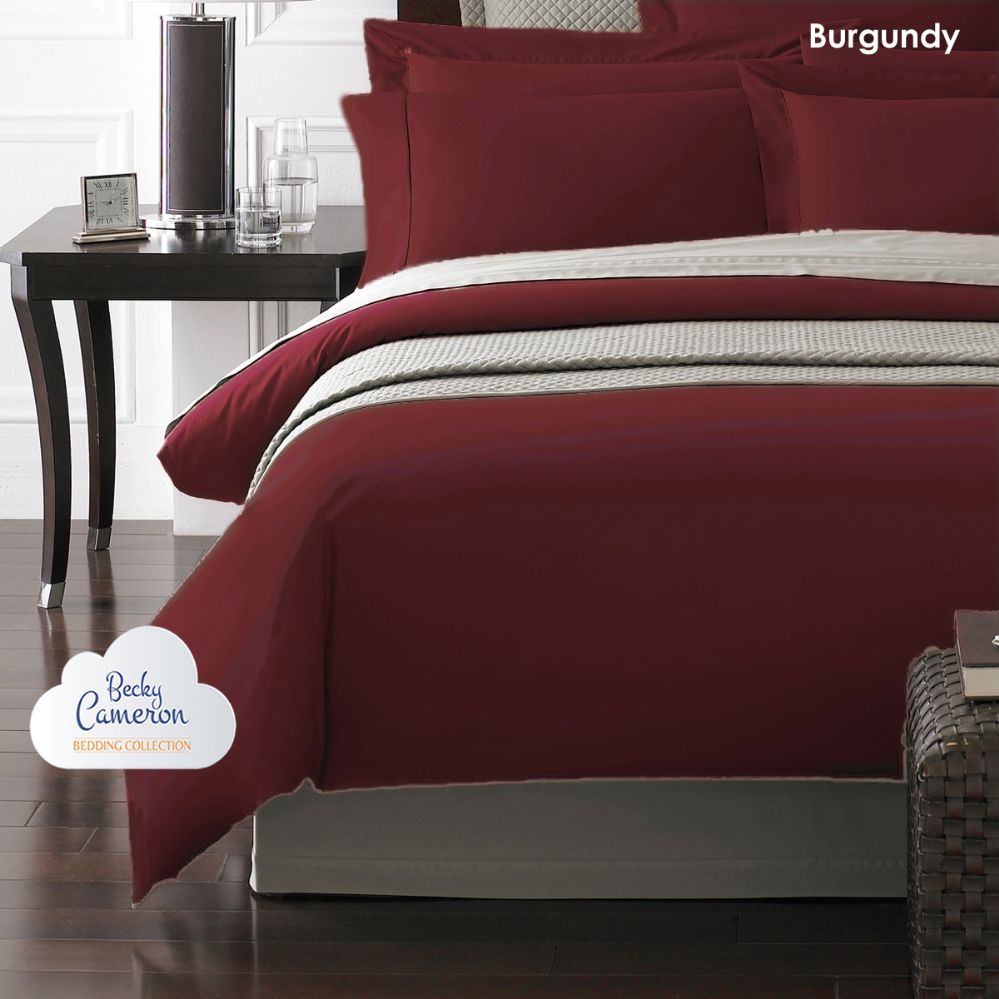 12 Wholesale Becky Cameron 1800 Series 3-Pc UltrA-Fine Weave Combed Microfiber Duvet Cover Case King Size Burgandy