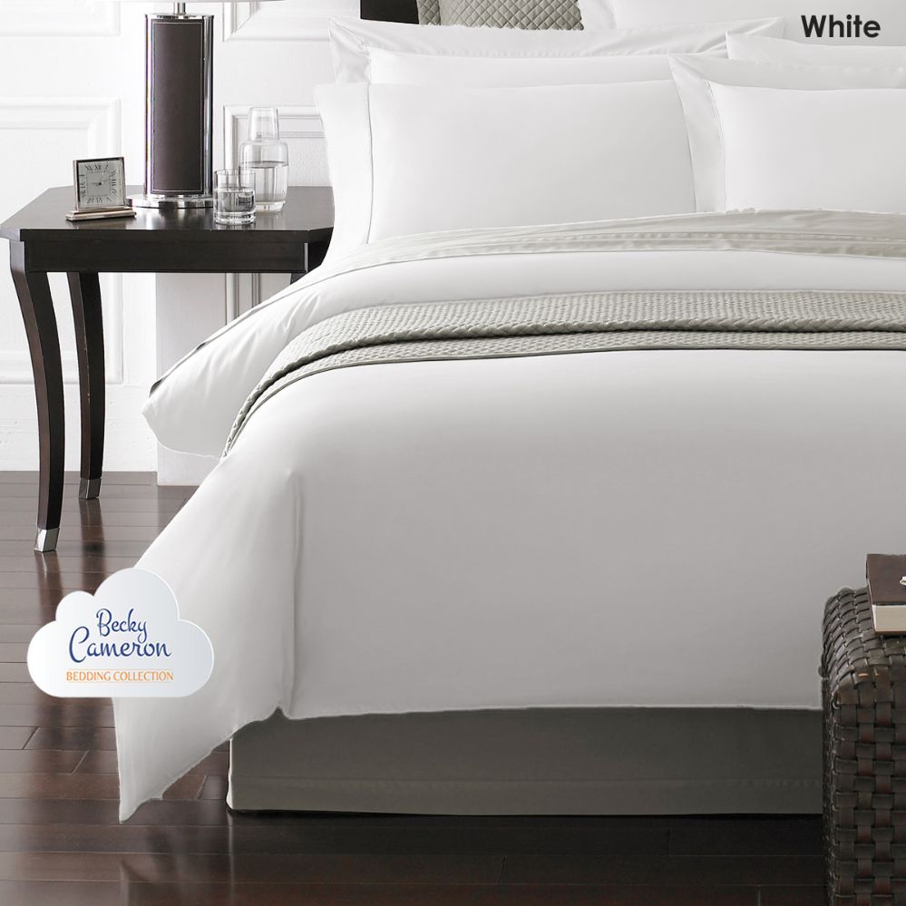 12 Wholesale Becky Cameron 1800 Series 3-Pc UltrA-Fine Weave Combed Microfiber Duvet Cover Case King Size White