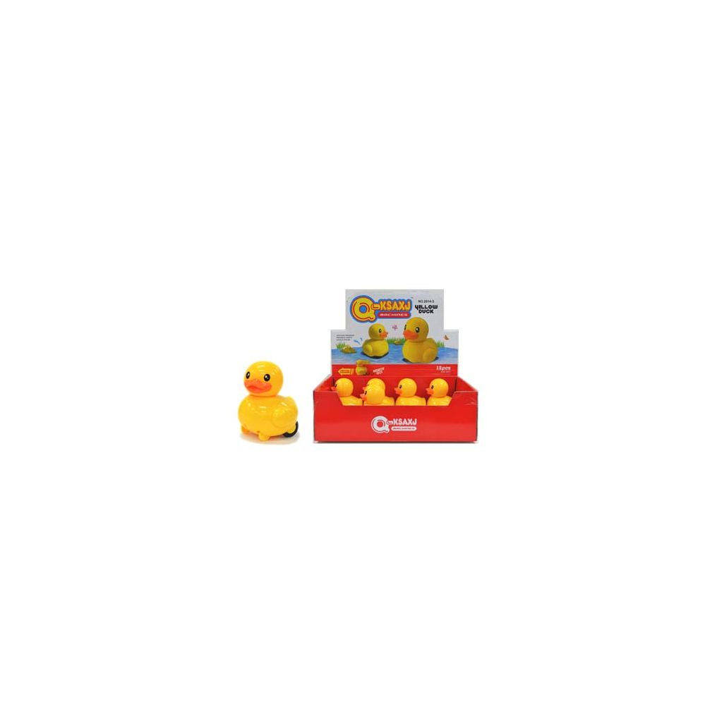 48 Pieces Friction Spinning Yellow Duck - Easter