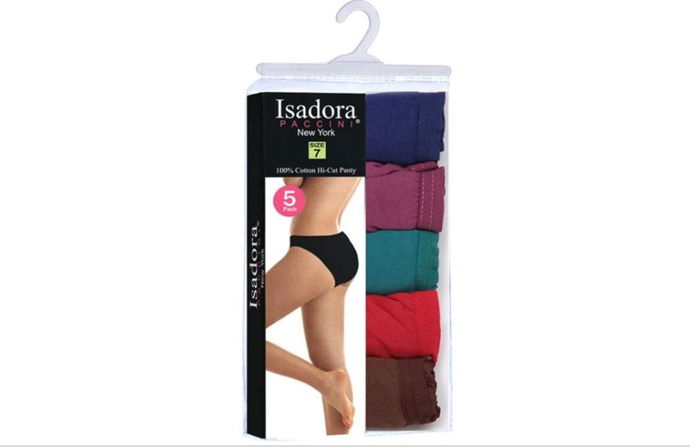 24 Wholesale Women's 5 Pack High Cut Panties - at 