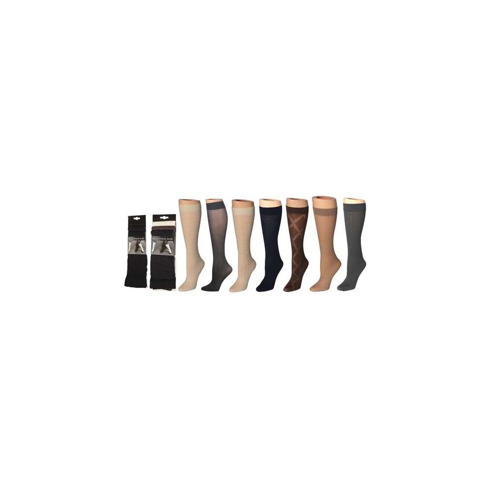 120 Wholesale Women's Textured Trouser Socks