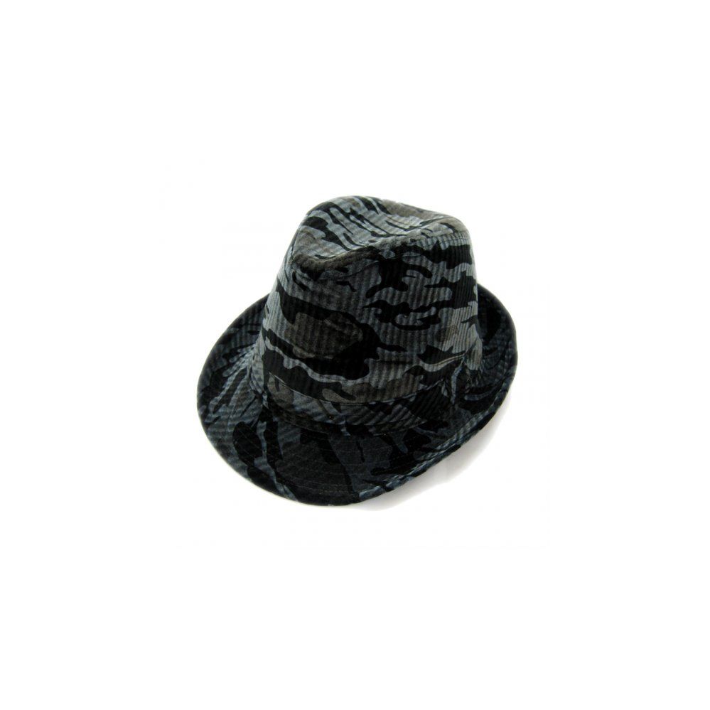 36 Wholesale Fashion Camo Print Fedora Hat