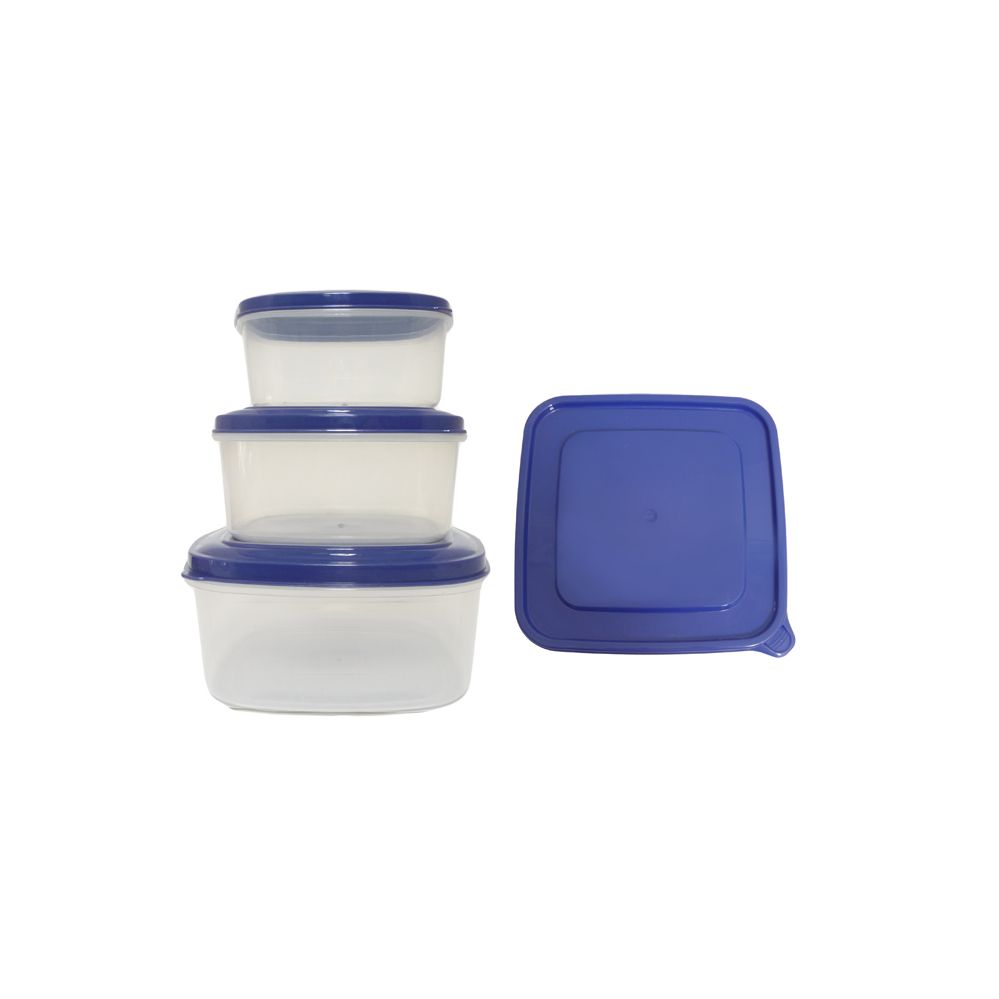 48 Pieces of 3pc Square Food Containers