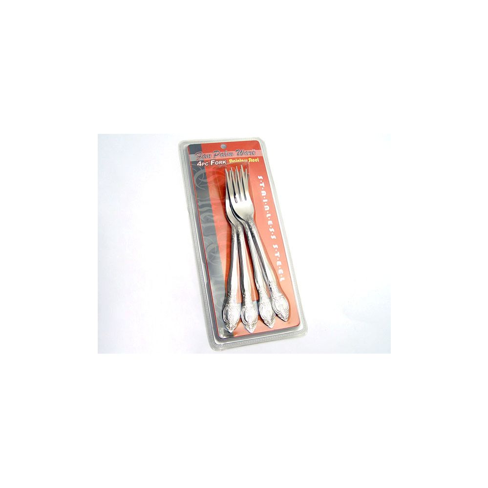 144 Wholesale 4 Piece Fork Stainless Steel Set