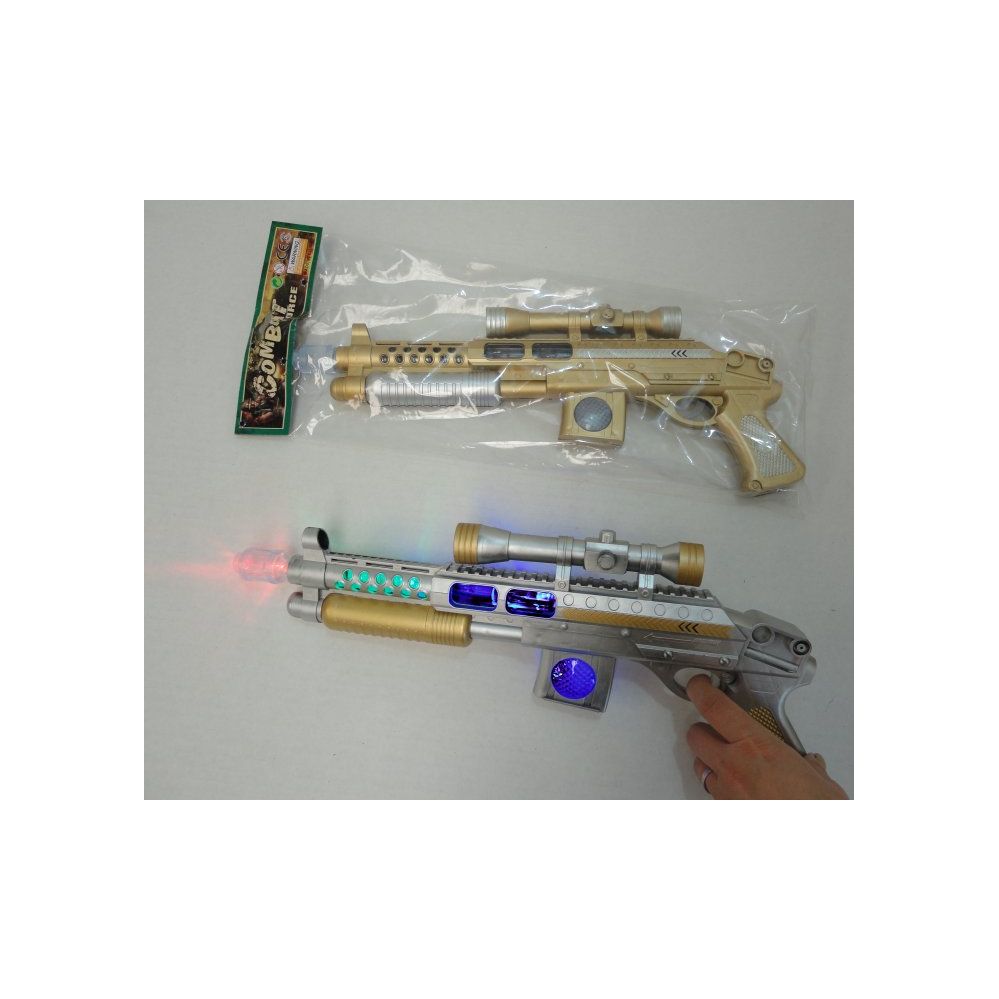 24 Pieces 16in Light 'n Sound Gun [combat Force] - Toy Weapons