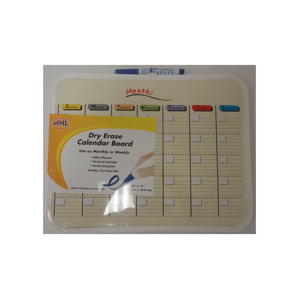 24 Pieces of Dry Erase Calendar Board