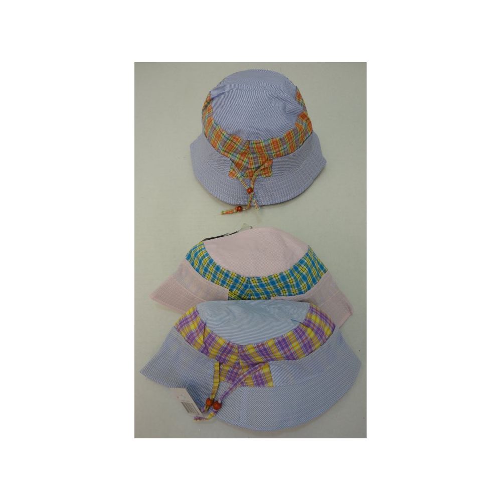 72 Pieces Girls Bucket Hat [plaid] - Bucket Hats