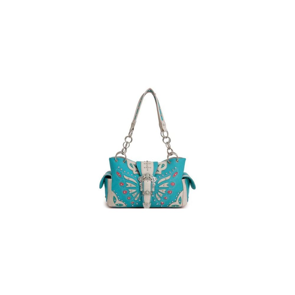 Western Style Butterfly Handbag Concealed Carry Purse Women Shoulder Bag  Wallet | eBay