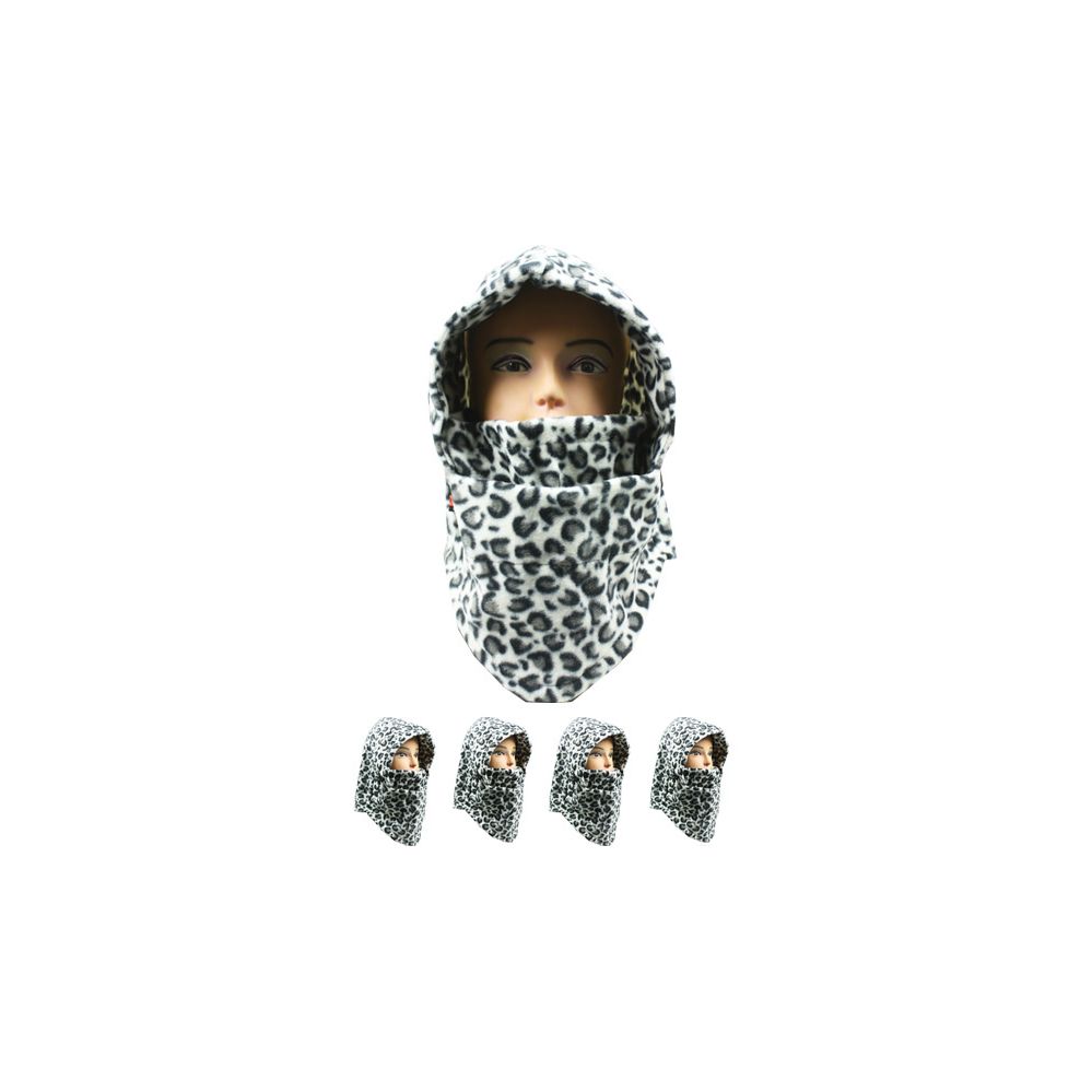24 Pieces of Unisex Adult Winter Ninja Winter Hat Leopard Print