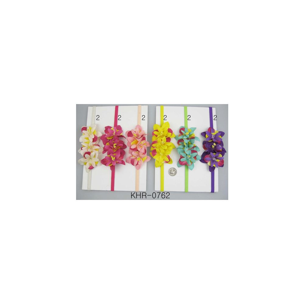 96 Pieces of Multicolor Flower Head Wraps