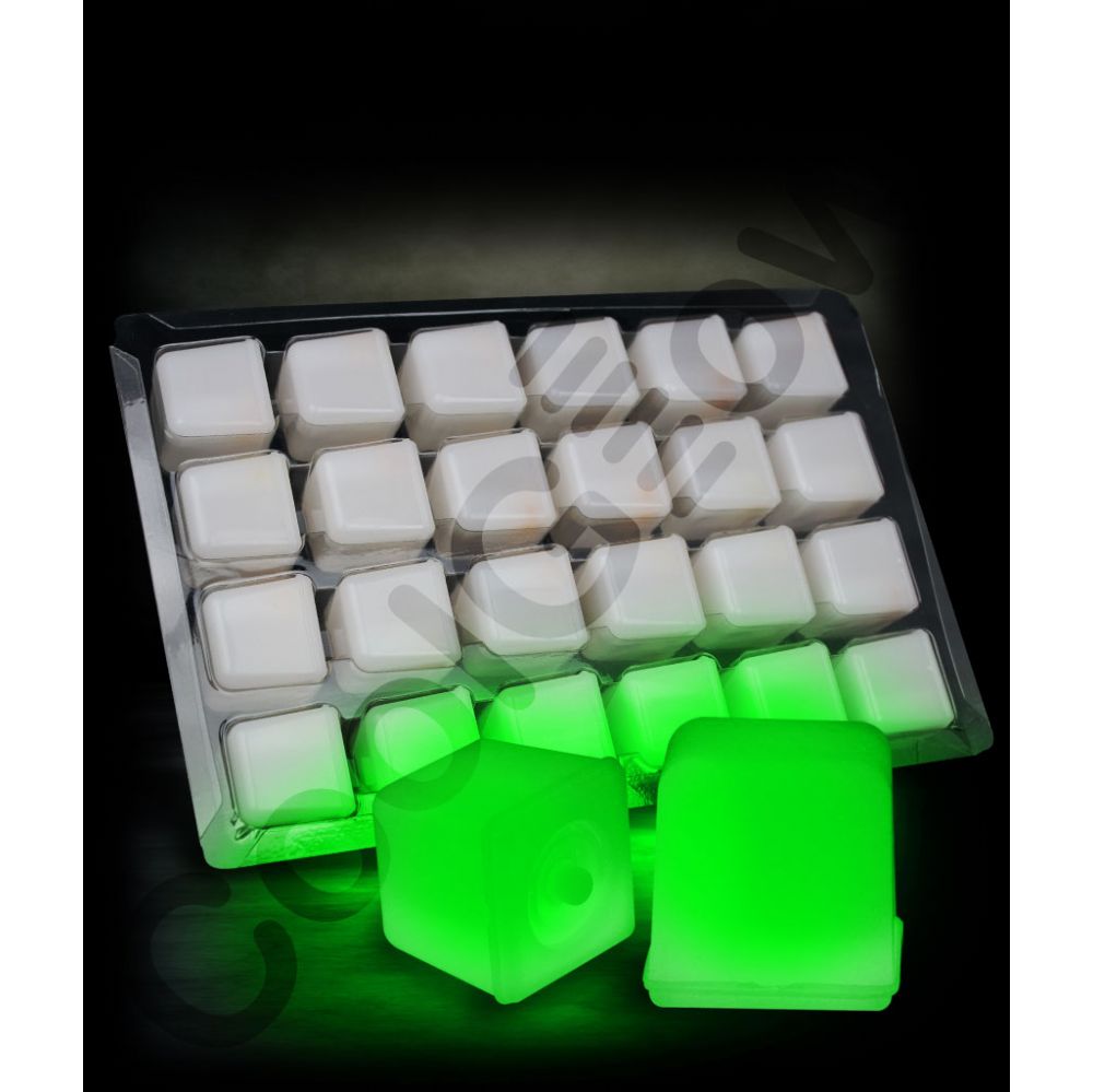 12 Pieces of Glowing Ice Cubes - Green