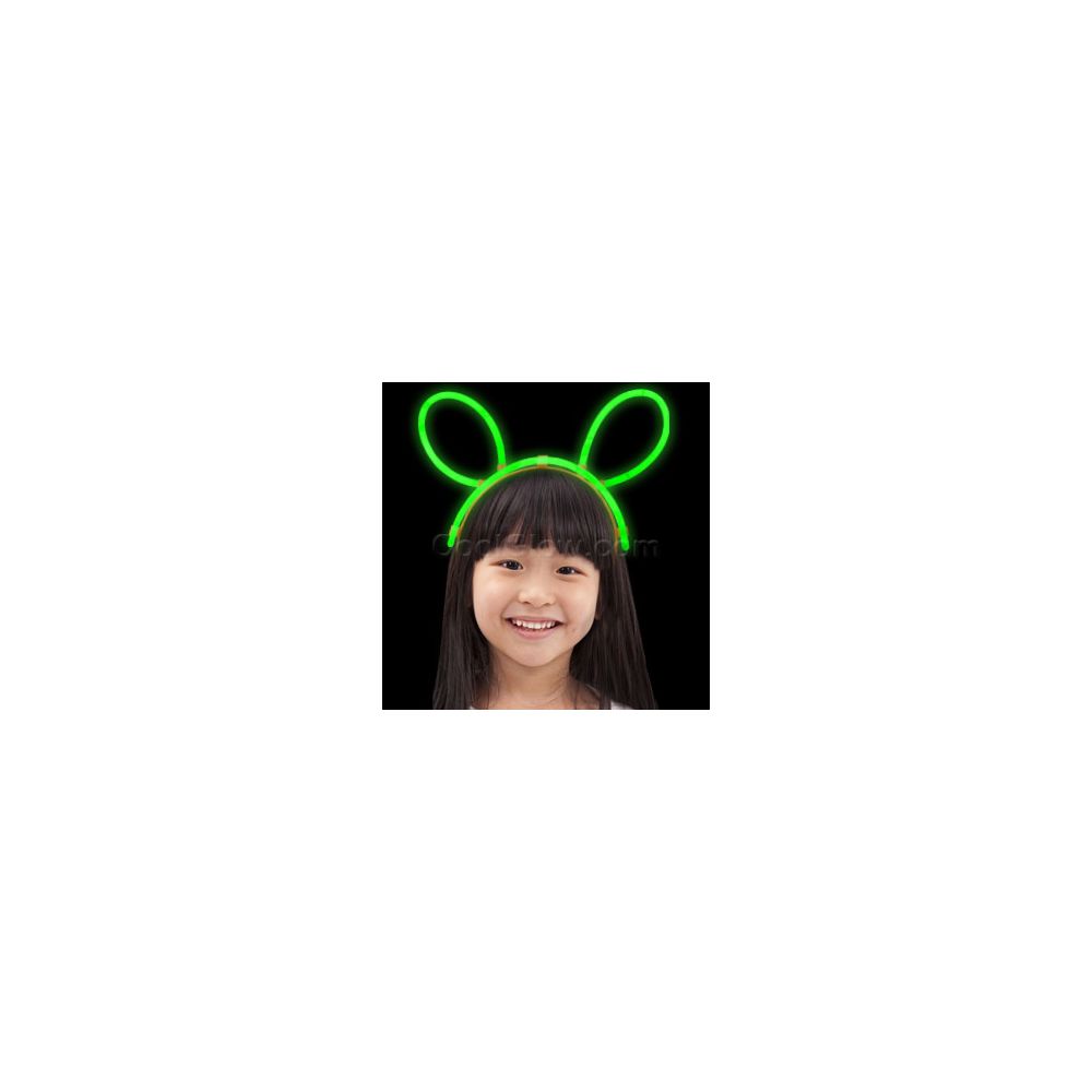 96 Wholesale Glow Headband - Green