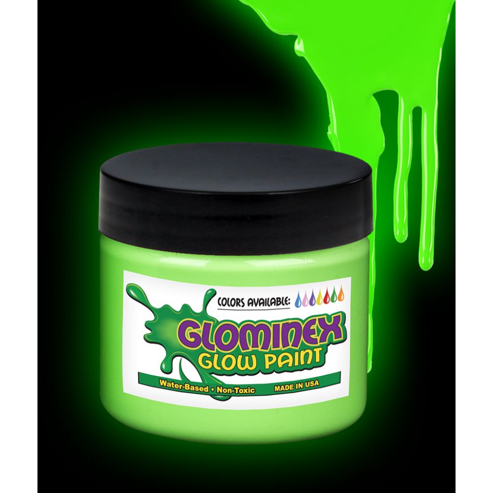 6 Wholesale Glominex Glow Paint Pint - Green