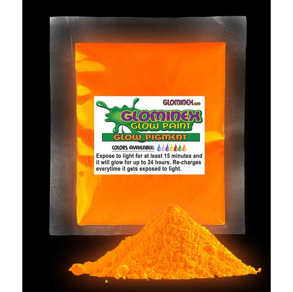 48 Wholesale Glominex Glow Pigment 1 Oz - Orange