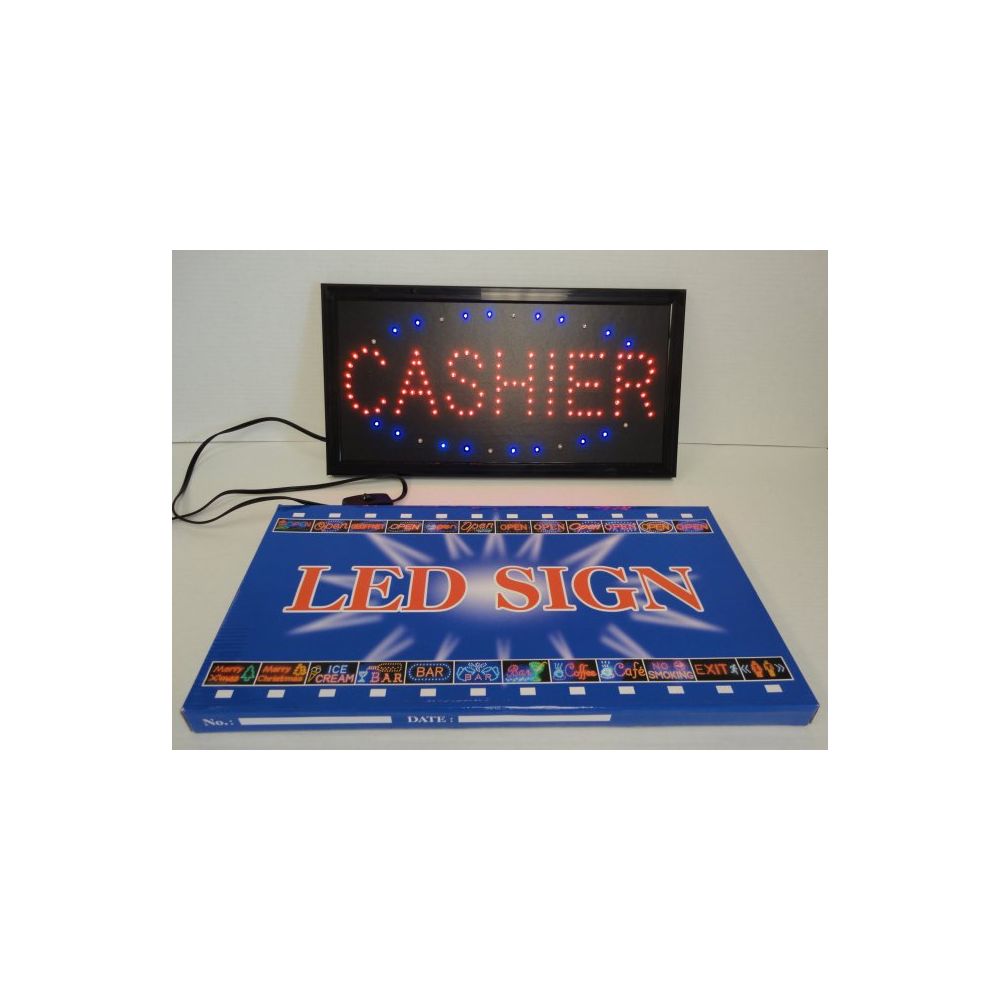 3 Pieces of Light Up SigN-Cashier
