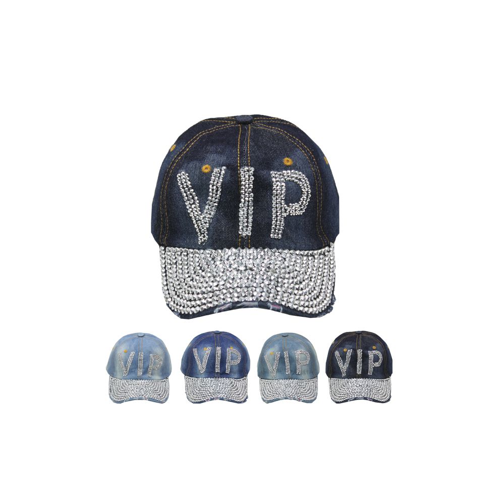 24 Wholesale "vip" Printed Cap