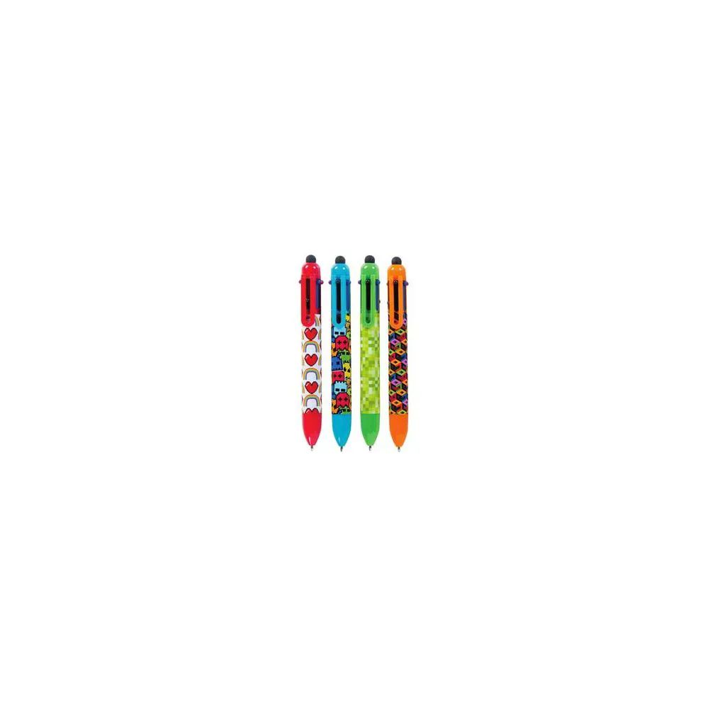 48 Wholesale Gadgetz 6-Color Stylus Pixel Pen