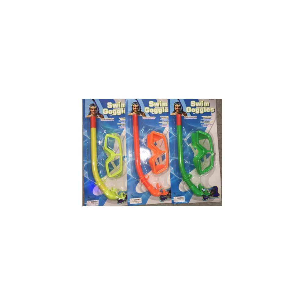 24 Pieces 2 Pc Snorkel Set For Kids (assorted Colors) - Sports Toys