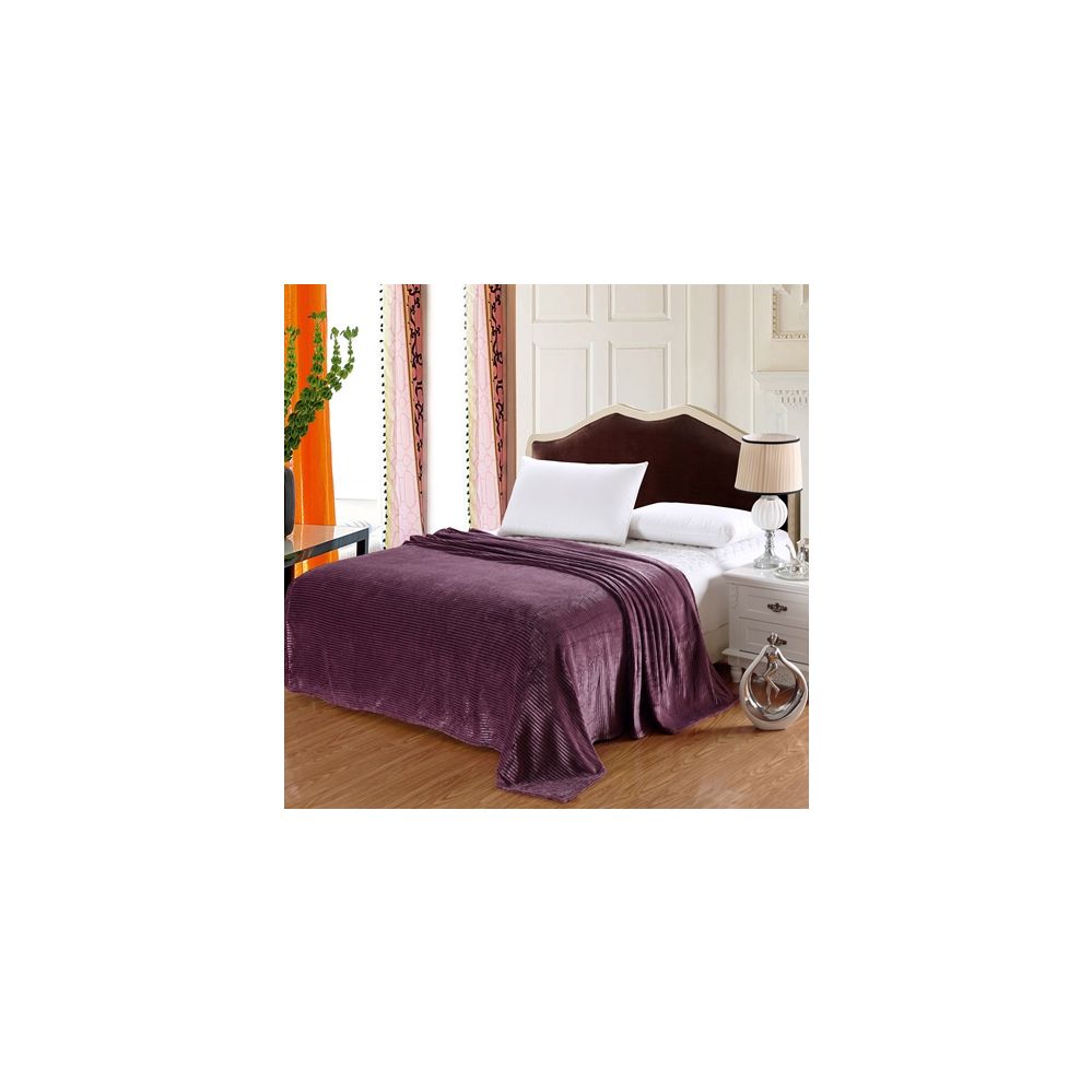 12 of 100% Polyester Blankets Purple Color