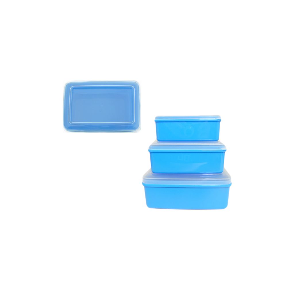 48 Wholesale 3 Piece Rectangle Food Containers