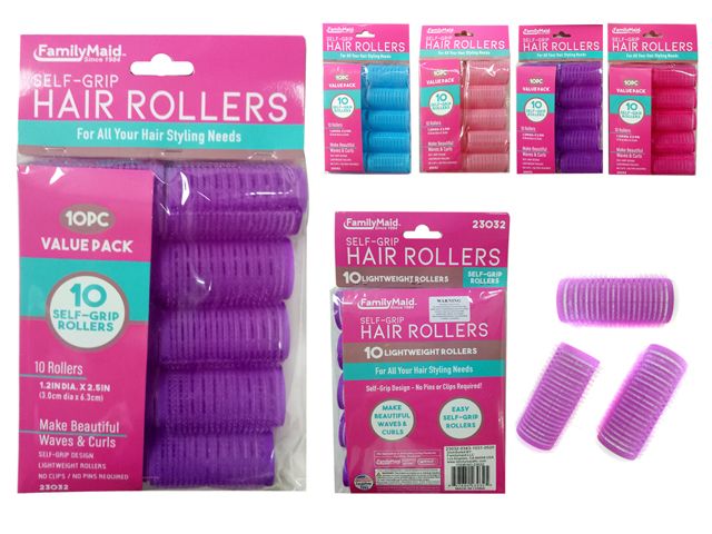 96 Pieces of Hair Roller Cling 10 Piece Set