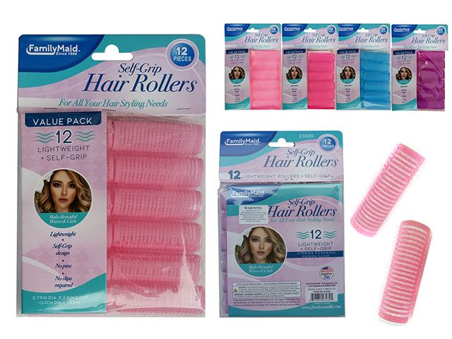 96 pieces of 12 Piece Cling Hair Rollers