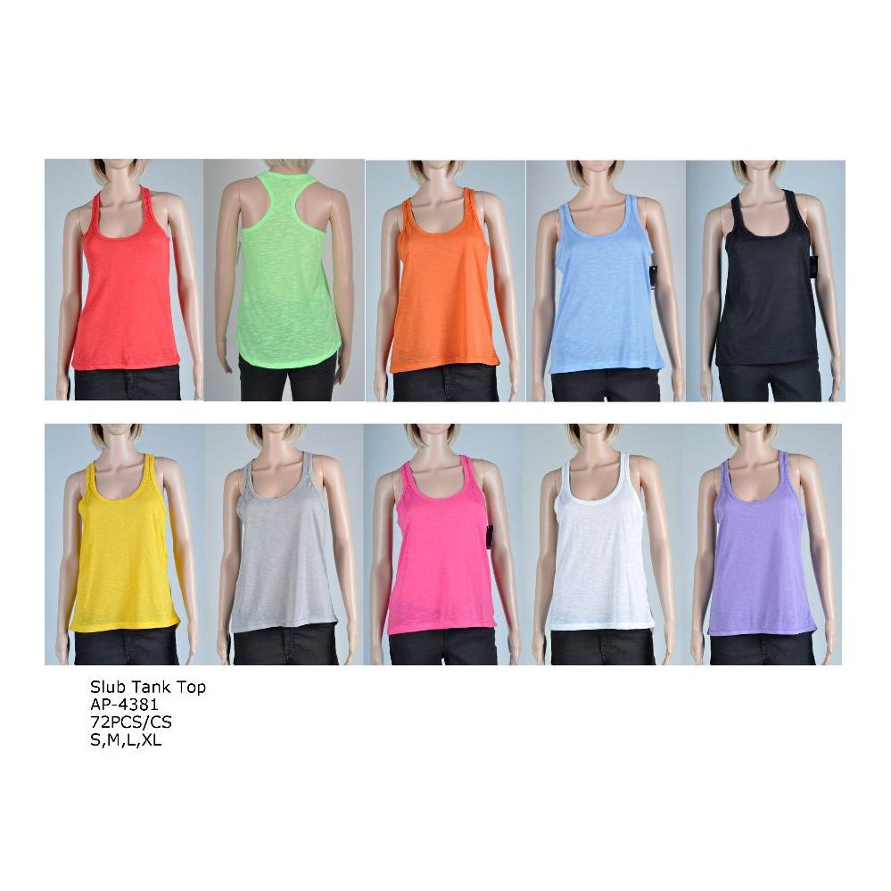 144 Pieces of Women's Fashion Tank Tops In Assorted Colors And Sizes