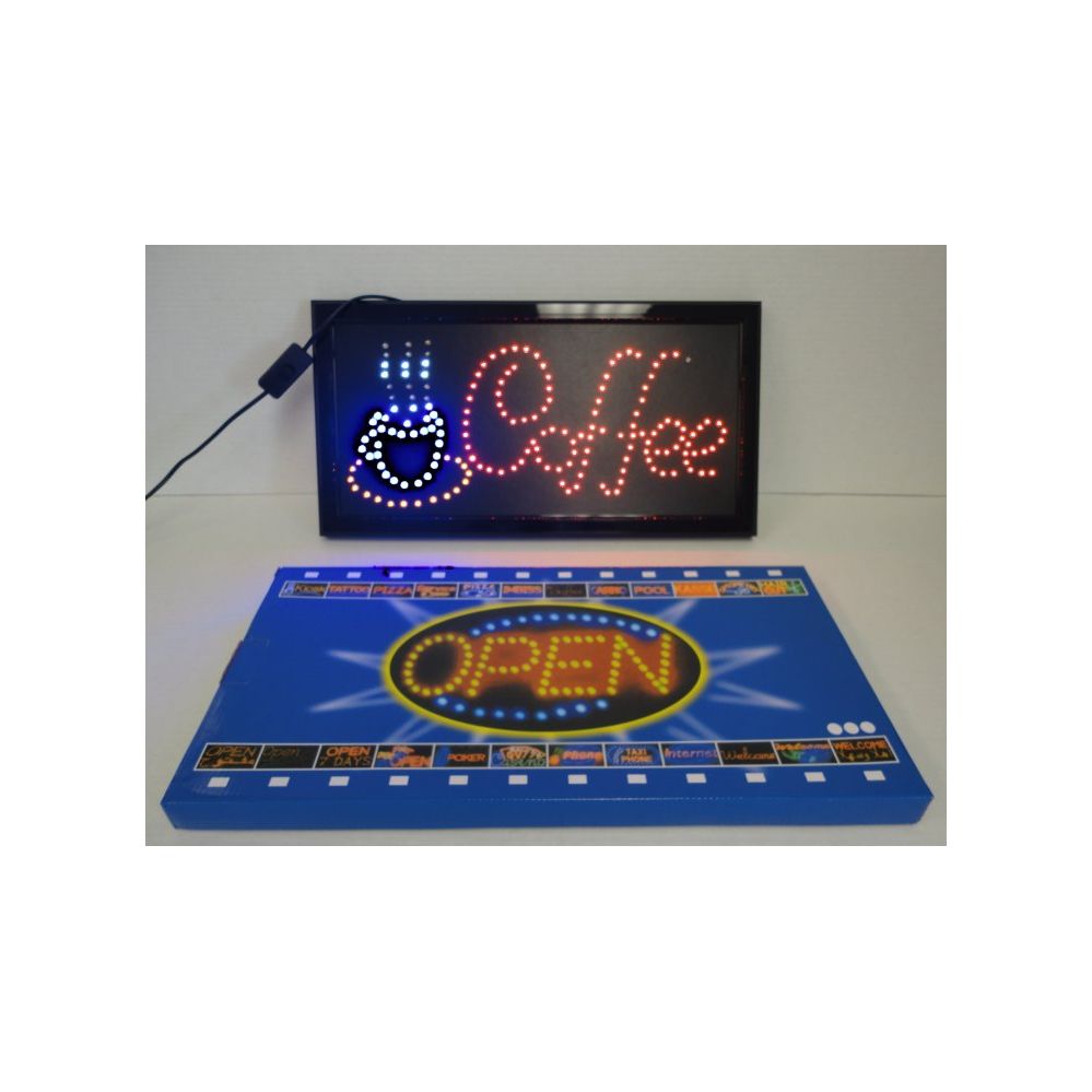 3 Pieces of Light Up SigN-Coffee