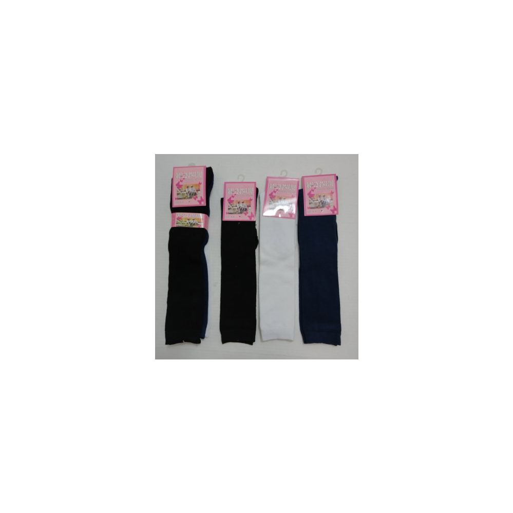 60 Pairs of 15 Inch Kids Knee High Socks Size 6-8 Assorted Solid Colors