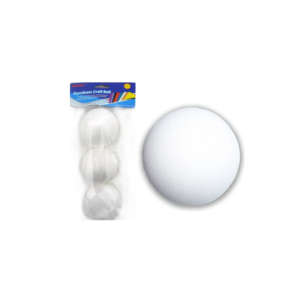 96 Pieces of 3 Piece Styrofoam Craft Balls