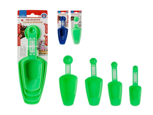 72 Pieces of 4 Piece Measuring Cup And Spoon Set